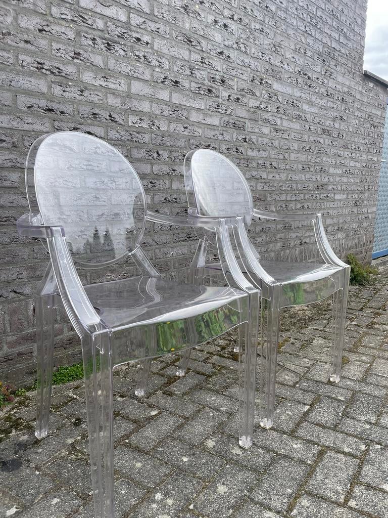 Vintage design stoel ghost editie Kartell Louis retro, Kunststof, Twee, Overige kleuren, Ophalen of Verzenden