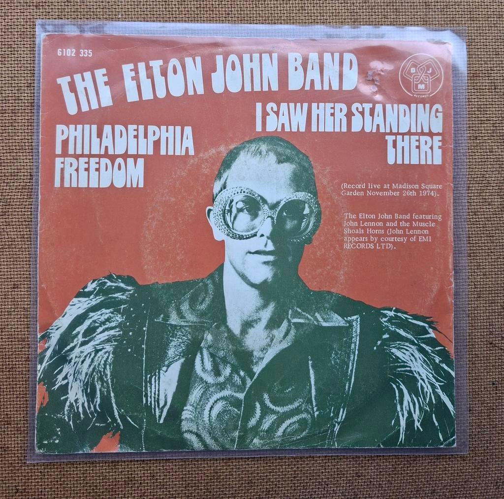 John, Elton/ John Lennon  - I saw her standing there - TOP, Cd's en Dvd's, Vinyl Singles, Gebruikt, Verzenden, 7 inch, Single