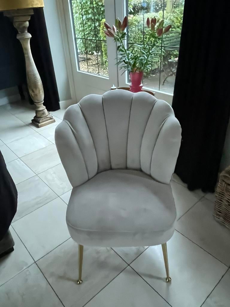 8 Richmond eetkamerstoelen / eetstoelen Pippa kleur: Khaki, Overige kleuren, Ophalen of Verzenden, Zo goed als nieuw, Stof