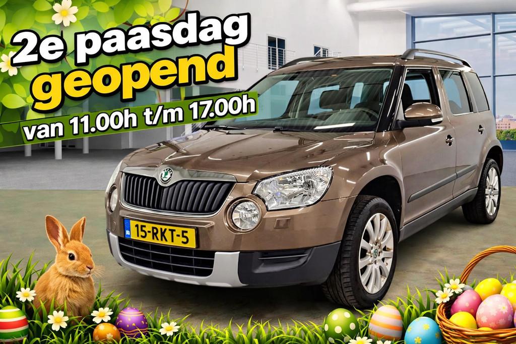Skoda Yeti 1.2 TSI Elegance PANORAMADAK, trekhaak, clima, LM, Voorwielaandrijving, Euro 5, Stof, Gebruikt