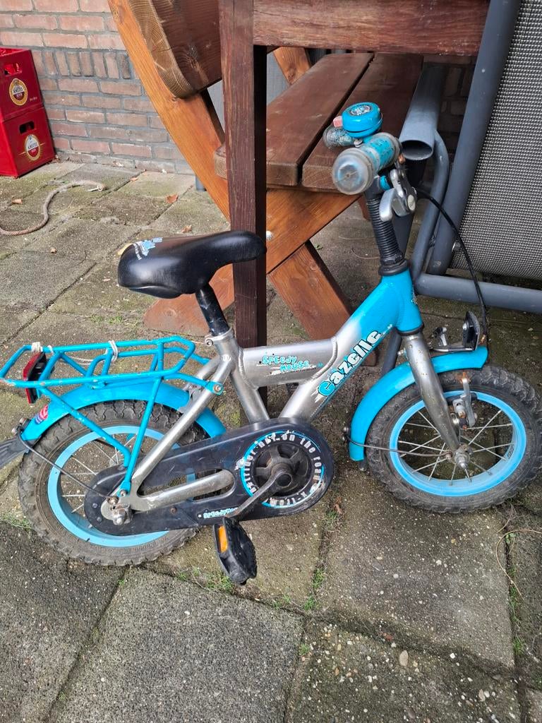 Gazelle kleuterfietsje, nog goed en leuk., Ophalen, Zijwieltjes, Gebruikt, Minder dan 16 inch