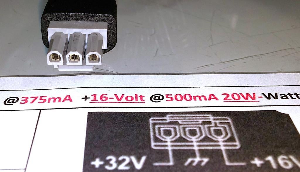 HP 0957-2231 LITE-ON PA-2231-02H-RoHS Adapter 32V 16V 32W, Ophalen of Verzenden, Zo goed als nieuw, Printerkabel, HP (ORIGINEEL)