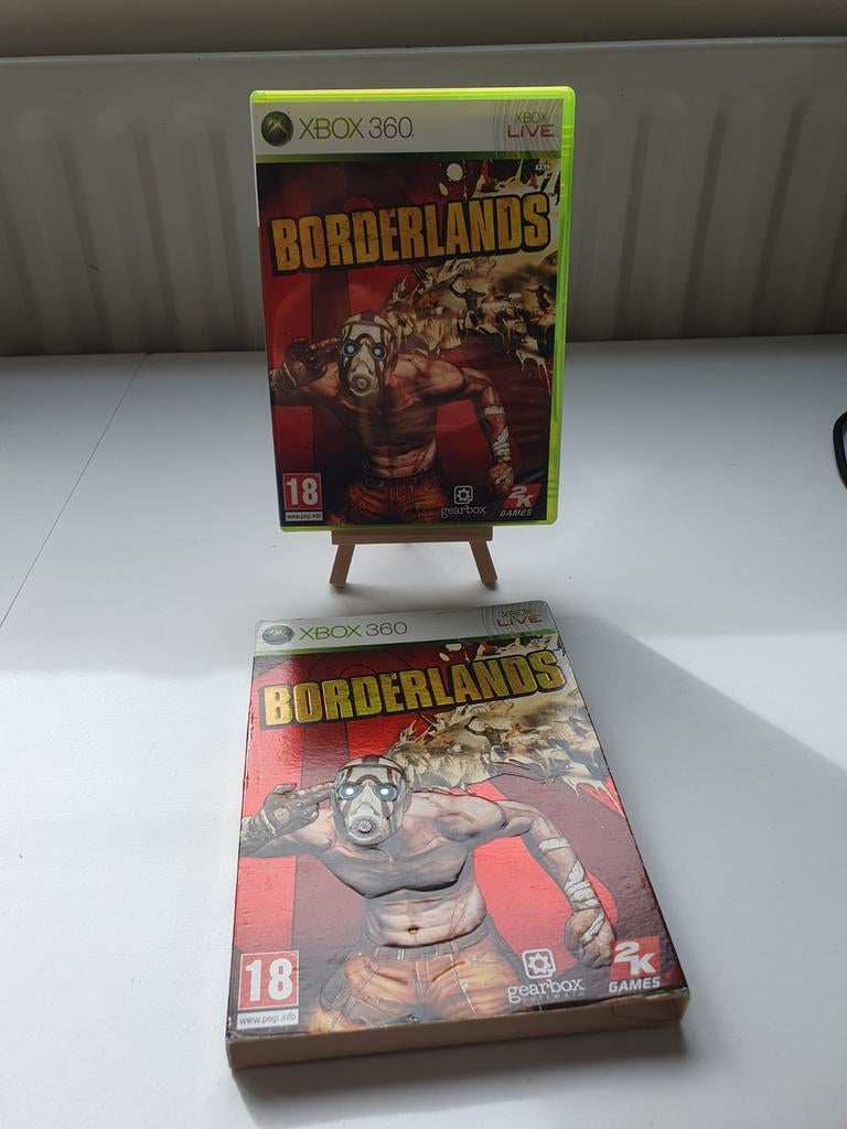 Borderlands Xbox 360 game met sleeve, Gebruikt, Vanaf 18 jaar, Shooter, Q