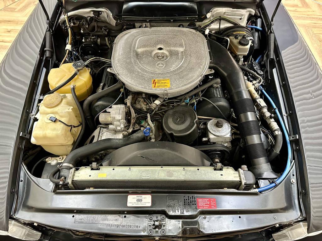 Mercedes-Benz SL-Klasse 560 SL Roadster Cabriolet w107 1986, Automaat, Achterwielaandrijving, 227 pk, Zwart