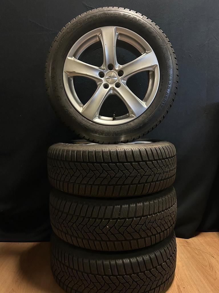 Subaru 5x100 Velgenset 17INCH + ZGAN Dunlop winterbanden, Auto-onderdelen, Banden en Velgen, Ophalen, Gebruikt, -, -