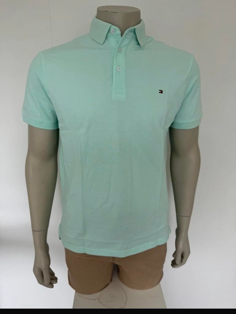 Tommy Hilfiger Polo Shirt - Lichtgroen - L nieuw, Ophalen of Verzenden, Zo goed als nieuw, Overige maten, Groen