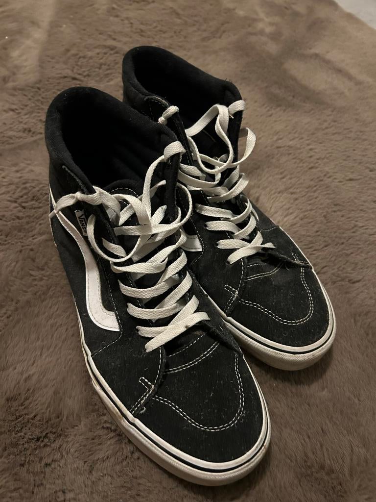 Zwarte Vans maat 42, Kleding | Dames, Schoenen, Ophalen of Verzenden, Gedragen, Zwart, Sneakers of Gympen