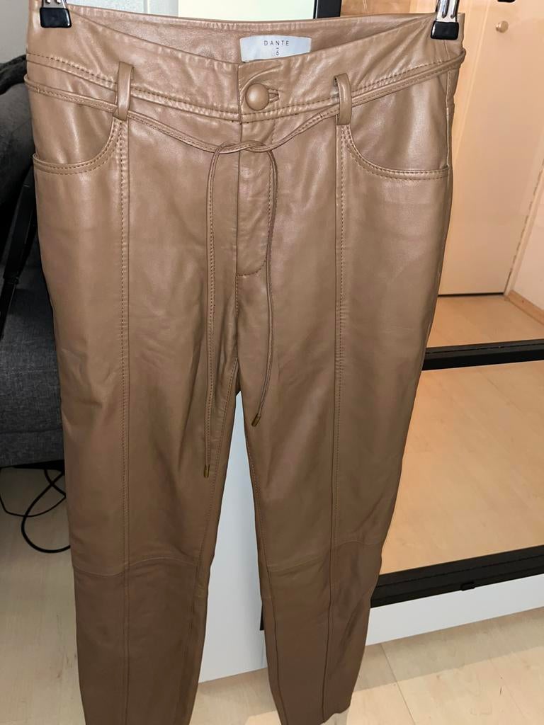 DANTE6 Maat 1!!!! echte NIEUWE leren broek mt36 ong, Kleding | Dames, Bruin, DANTE6, Ophalen of Verzenden, Zo goed als nieuw