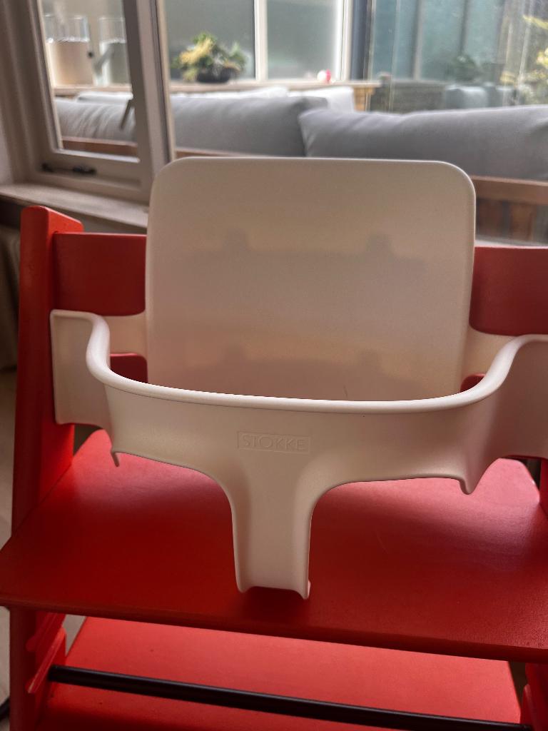 Stokke Tripp Trapp baby set wit, Ophalen, Gebruikt, Meegroeistoel, Stoelverkleiner