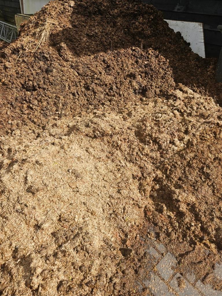 Paardenmest met vlas - Ideaal voor uw tuin!, Tuin en Terras, Aarde en Mest, Ophalen, Mest