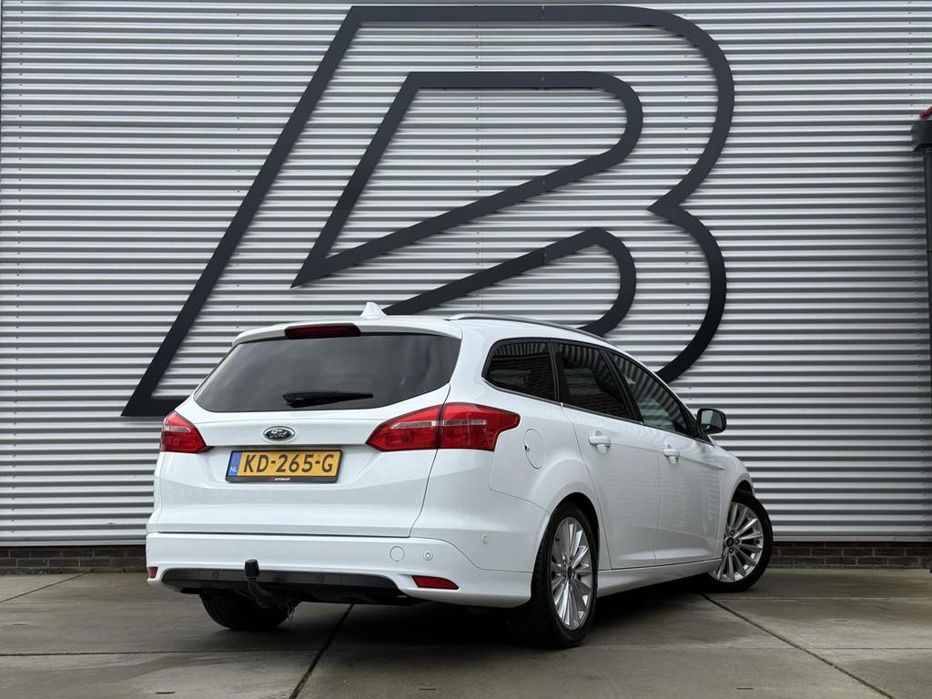 Ford Focus Wagon 1.0 Titanium 2e Eigenaar|Navi|Trekhaak|Clim, Auto's, Gebruikt, Euro 6, Wit, Origineel Nederlands