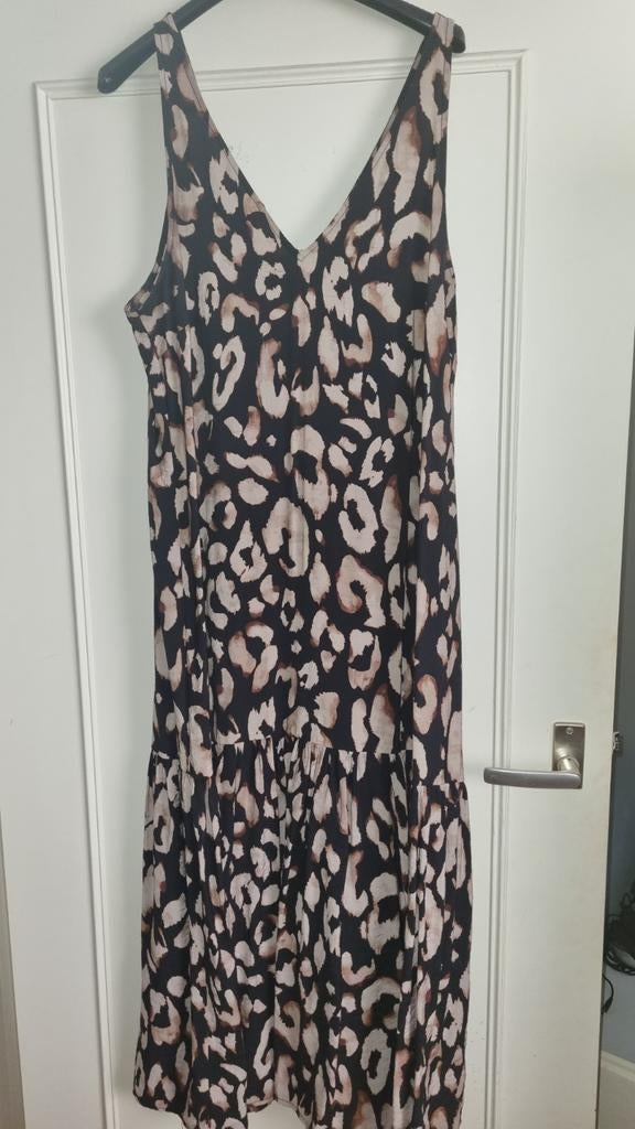 H&M Jurk met luipaardprint - Maat L, Maat 38/40 (M), Bruin, Ophalen of Verzenden, Zo goed als nieuw