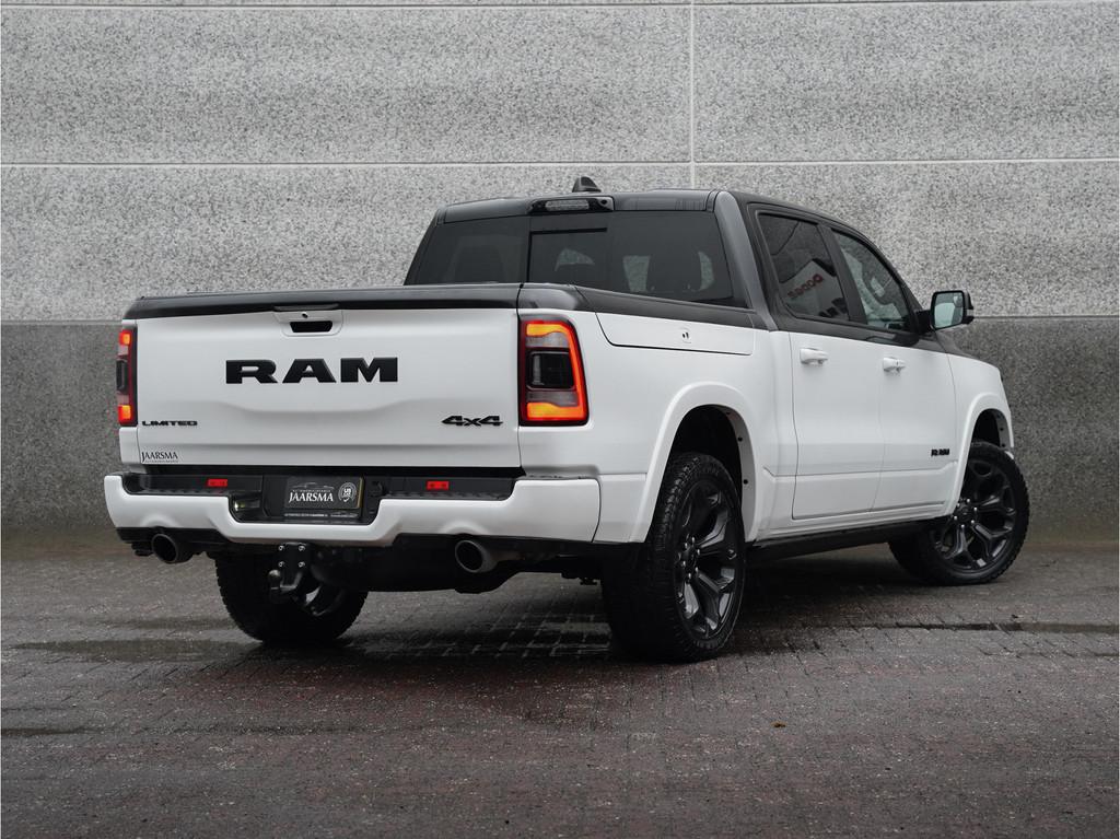 Dodge Ram 1500 5.7 V8 4x4 Crew Cab Limited Night |Adaptive C, Auto's, Automaat, Gebruikt, 402 pk, Wit