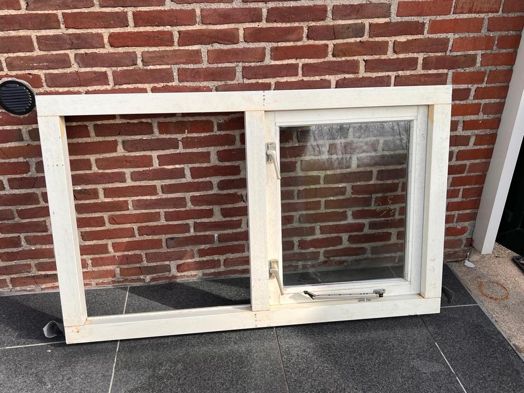 Raamkozijn met thermopane glas, Ophalen, Gevelraam of Ruit, Gebruikt, 80 tot 120 cm