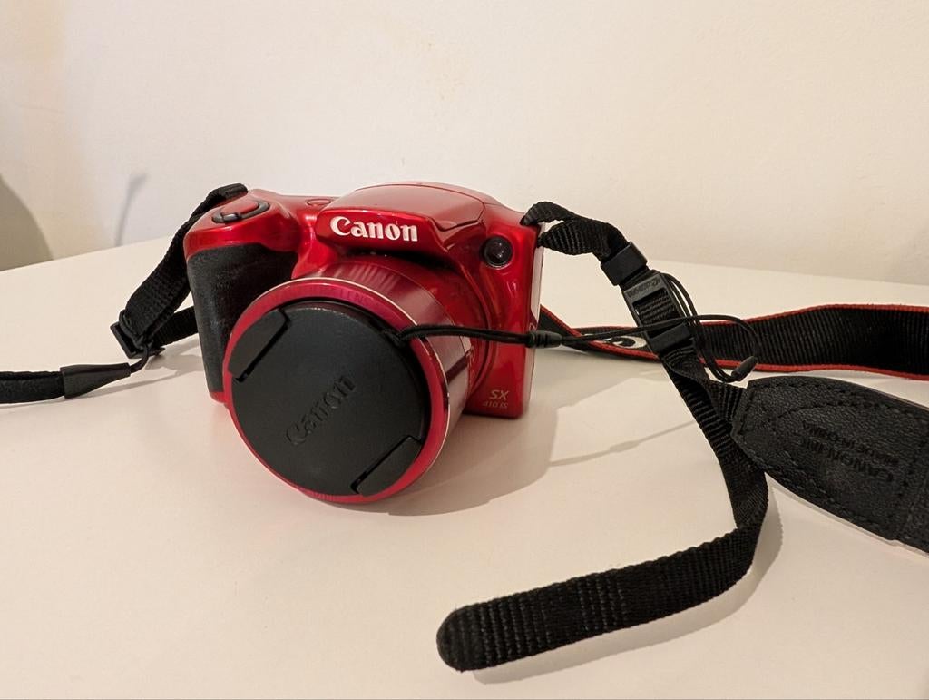 Canon PowerShot SX410 IS rode digitale camera, Audio, Tv en Foto, Fotocamera's Digitaal, Ophalen of Verzenden, Canon, 8 keer of meer