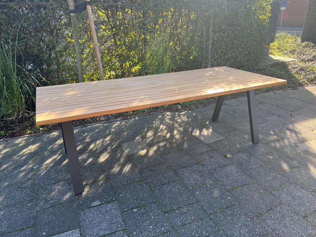 Nieuw 4 Seasons Outdoor Ambassador Teak hout tuin tafel 240, Ophalen of Verzenden, Nieuw, Rechthoekig, Teakhout