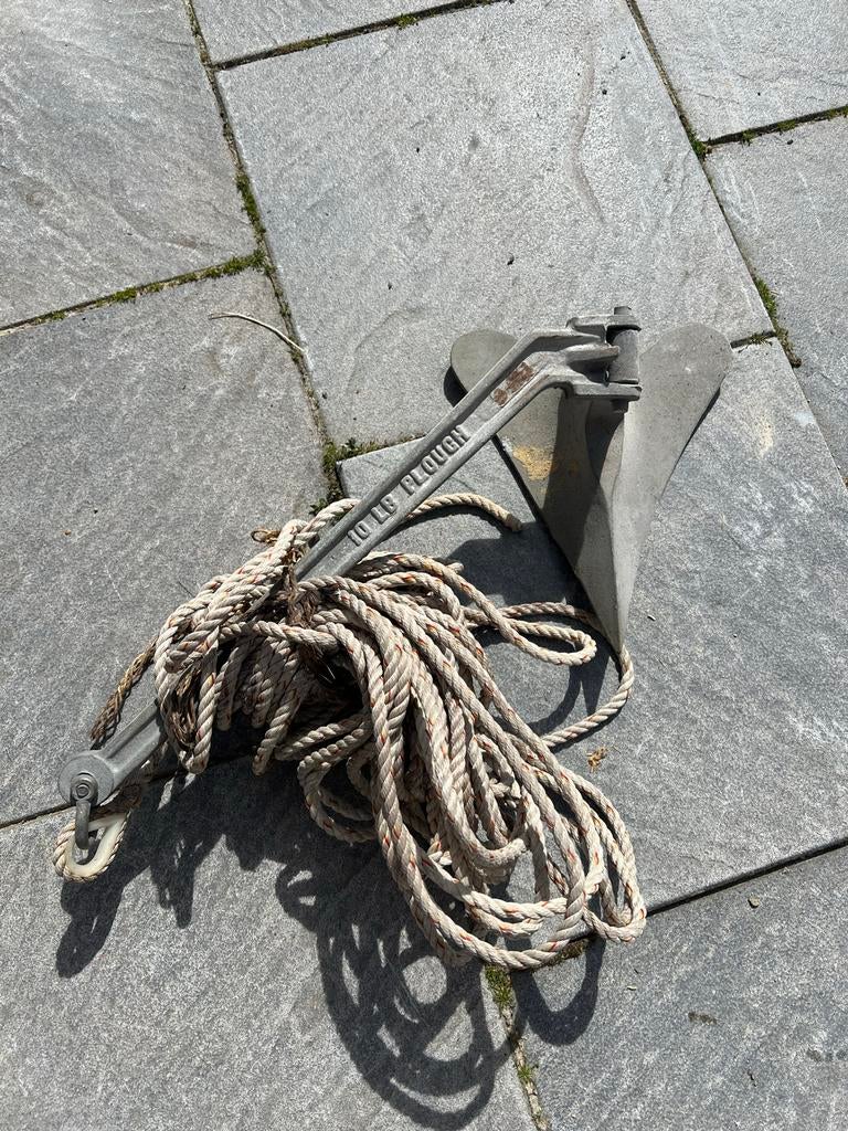 Anker voor kleine boot met touw, Watersport en Boten, Ophalen, Gebruikt, Overige typen