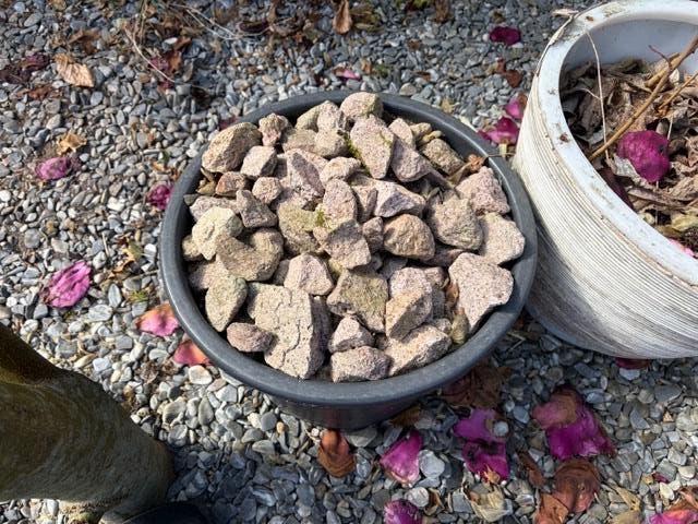 Gratis ophalen stenen voor steenkorf, Tuin en Terras, Ophalen, Gebruikt, Kei, Lava