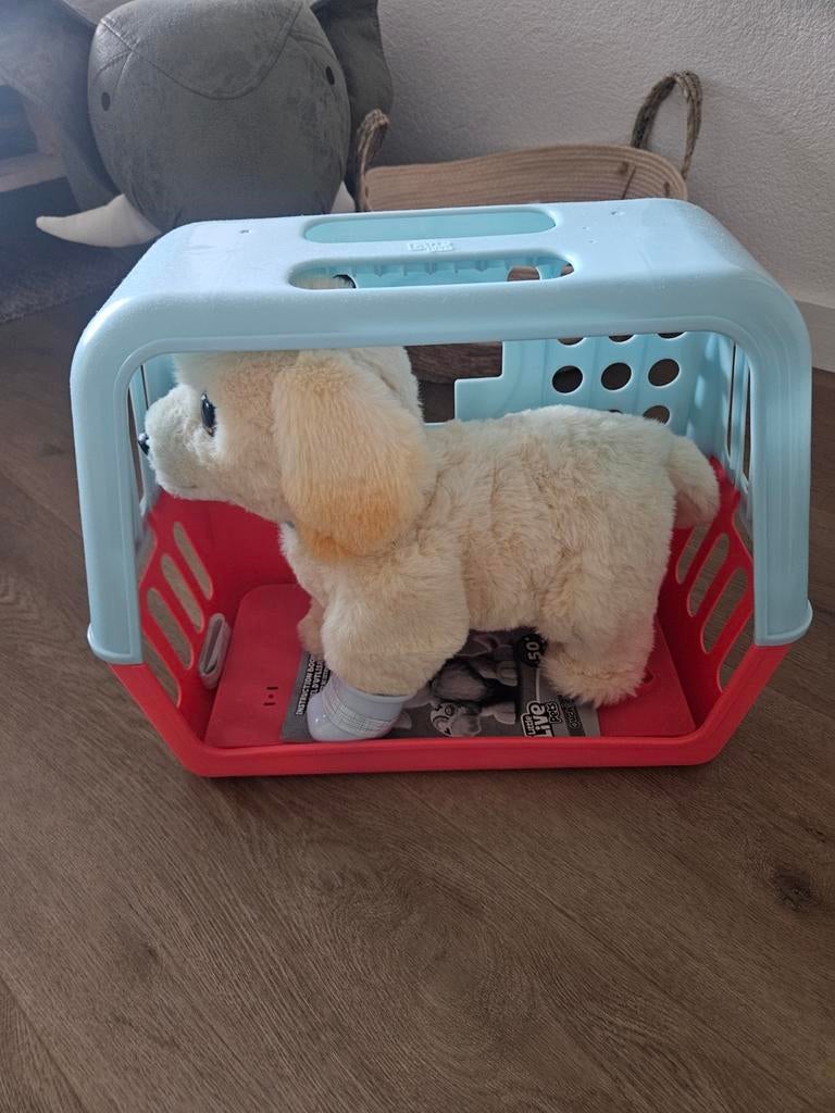 Little Live Pets hondje met bench - Zo goed als nieuw, Ophalen of Verzenden, Zo goed als nieuw, Overige typen, Met geluid