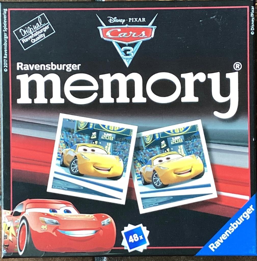 Disney Cars 3 Memory met 48 kaarten, Ophalen of Verzenden, Zo goed als nieuw, Ravensburger