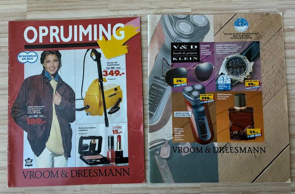 2 mooie reklame folders V&D Vroom&Dreesman 1995, Verzamelen, Ophalen of Verzenden, Gebruikt, Overige typen