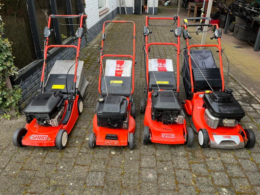 Sabo grasmaaiers 4 stuks vanaf 75 euro., Ophalen