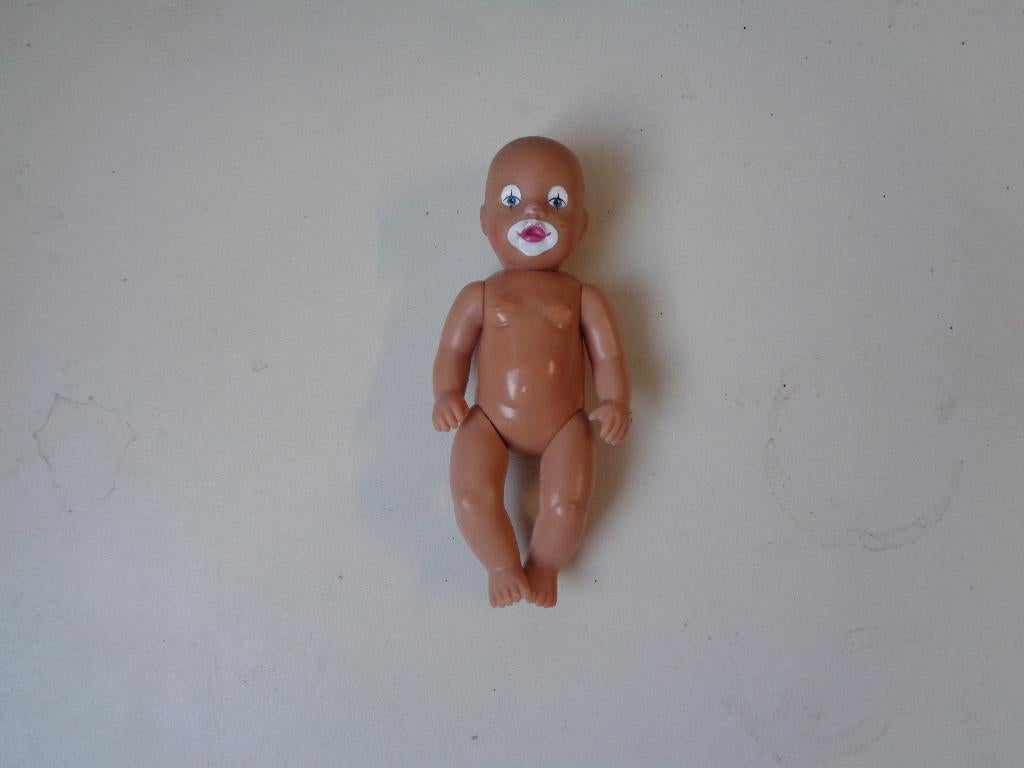 Mini Baby Born Clown popje., Kinderen en Baby's, Speelgoed | Poppen, Ophalen of Verzenden, Zo goed als nieuw, Babypop