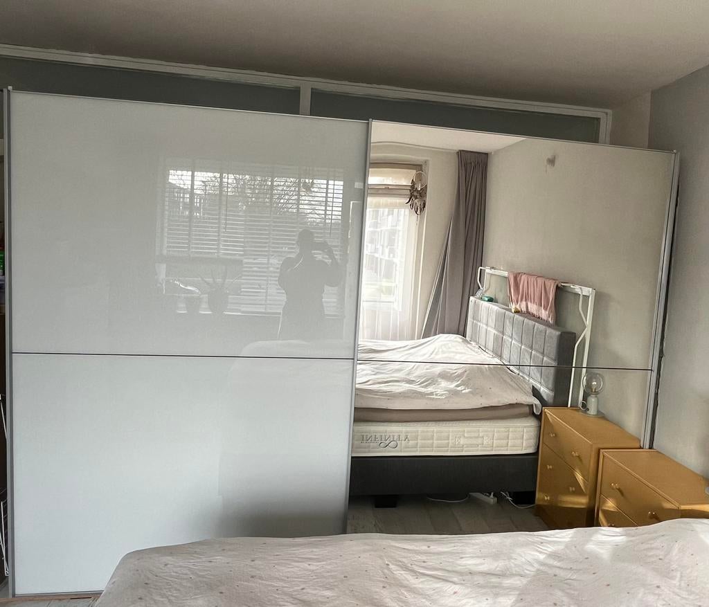 IKEA Pax kast met spiegel schuifdeuren, Ophalen, Met deur(en), 200 cm of meer, Zo goed als nieuw