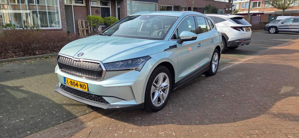 Skoda Enyaq iV80 2021 204pk | Matrix LED | Trekhaak inkl., Achterwielaandrijving, 495 min, Parkeersensor, Leder en Stof