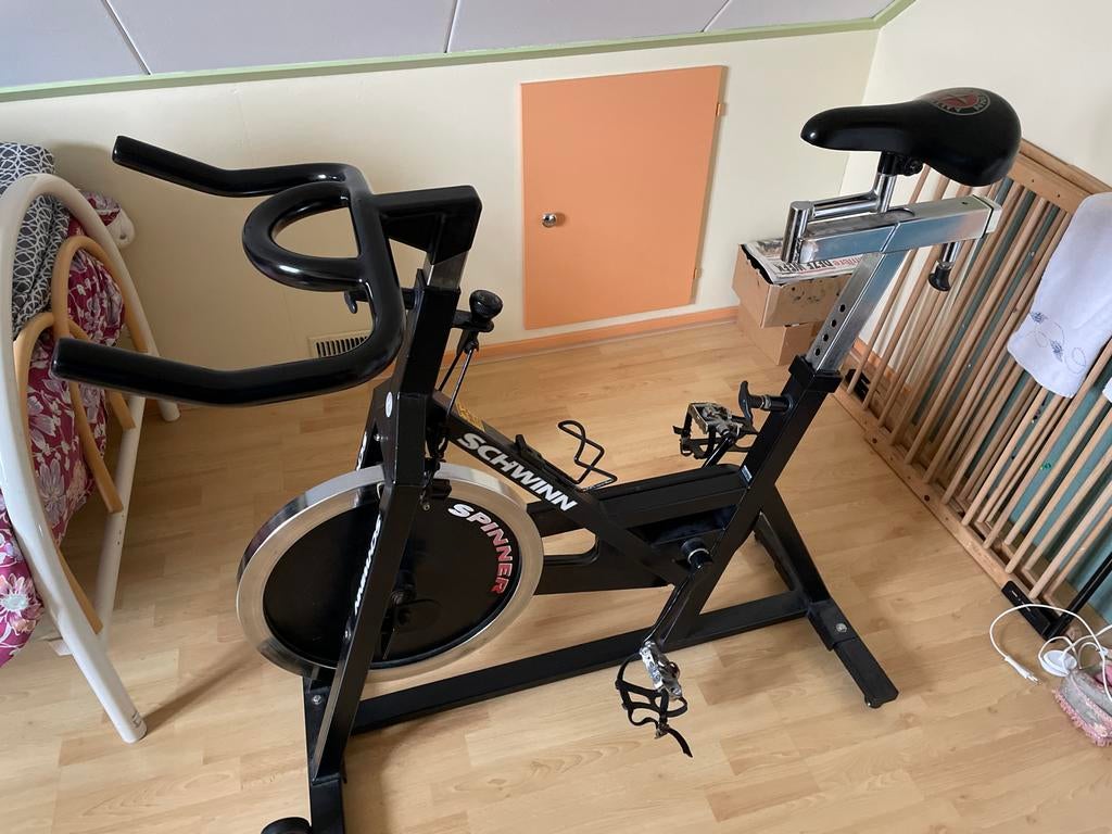 Schwinn Spinningfiets, Sport en Fitness, Ophalen, Gebruikt, Spinningfiets, Metaal