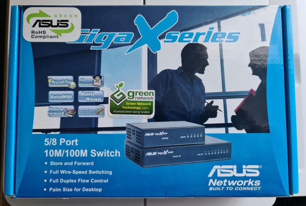 Nieuwe, ASUS GIGA X 1005 8 Port Switch, Ophalen of Verzenden, Nieuw