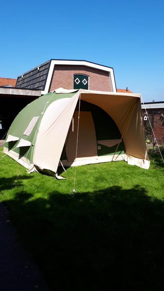 Karsten opblaastent 350x350, Caravans en Kamperen, Tenten, Ophalen, Gebruikt, Tot en met 4