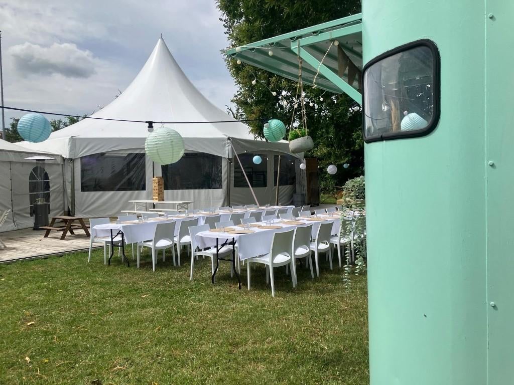 Festivaltent / bruiloft tent  Nevada pagodetent van 138m2, Ophalen, Gebruikt, 6 meter of meer, Pagodetent