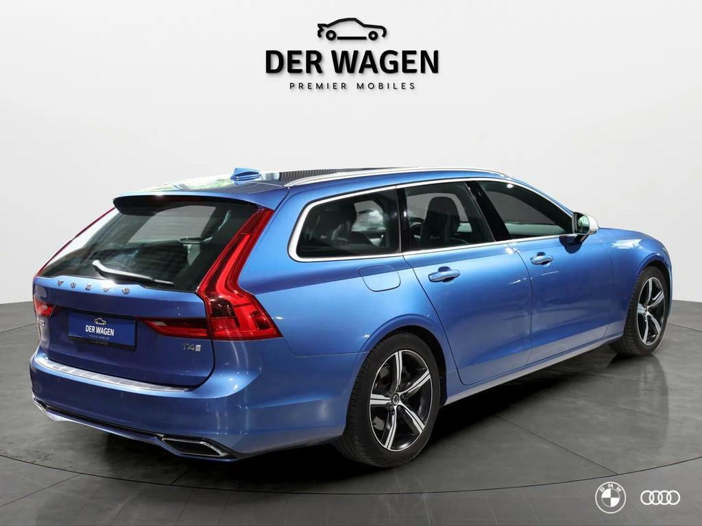 Volvo V90 T4 210PK R-DESIGN POLESTAR / DEALER ONDH / SCANDIN, Auto's, 4 cilinders, Blauw, 1616 kg, 209 pk