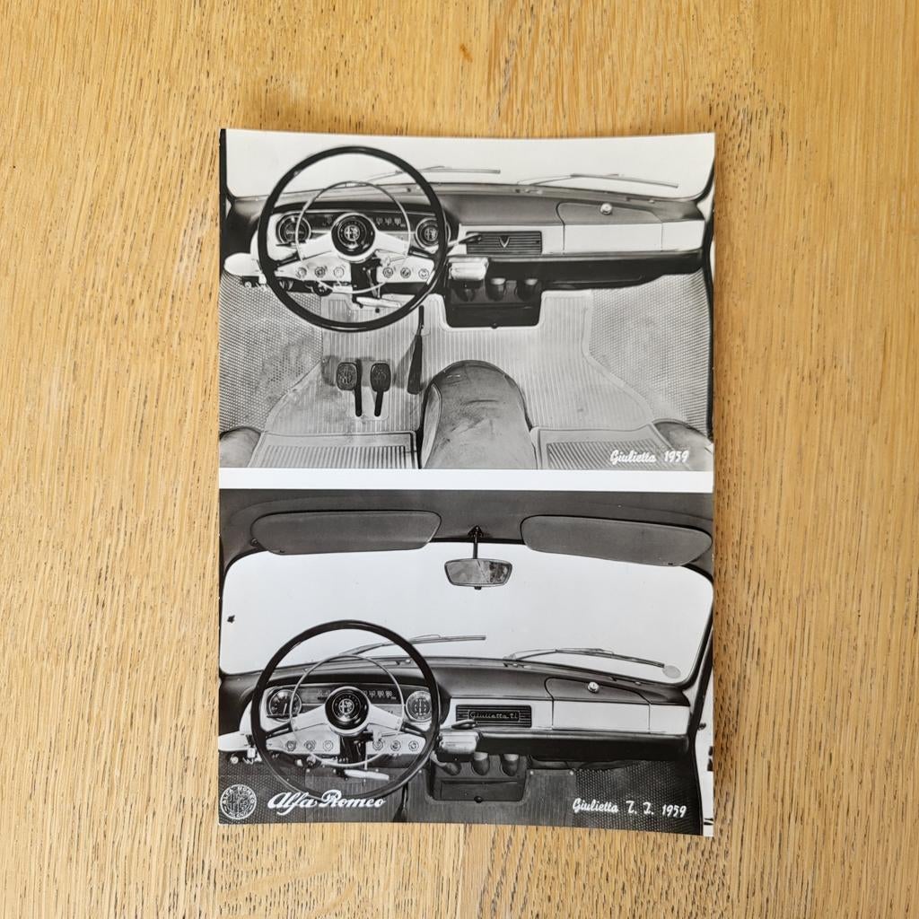 Originele persfoto 1959 Alfa Romeo Giukietta t.i., Ophalen of Verzenden, Zo goed als nieuw, Auto's