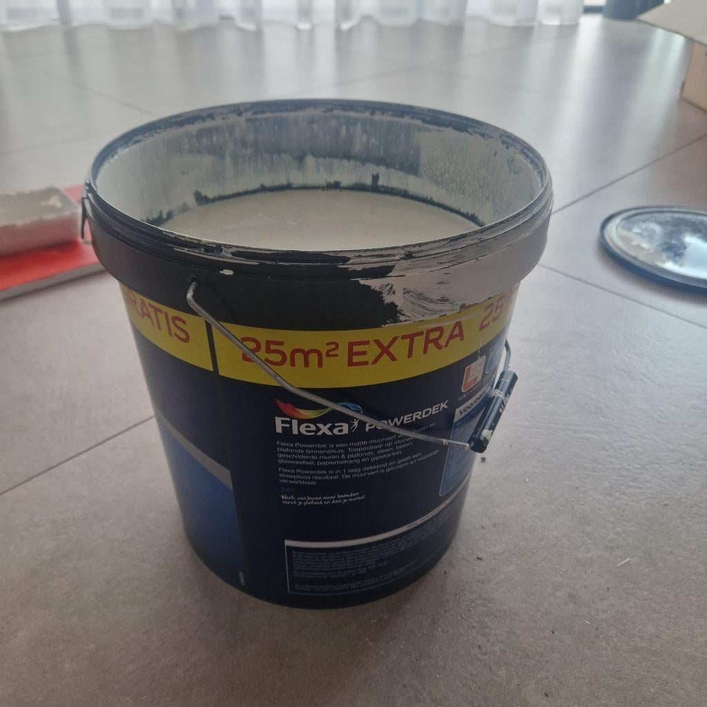 Flexa Powerdek muur en plafond verf RAL 9010, Ophalen, Wit