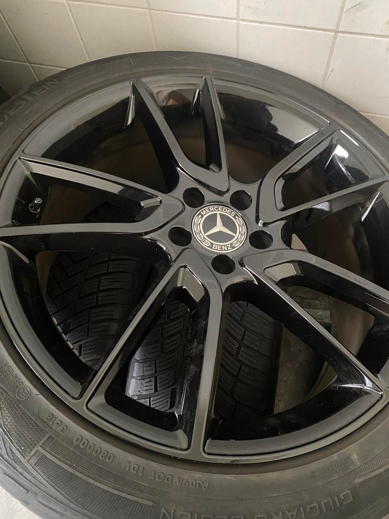 Mercedes AMG Velgen 20 inch met Banden, Auto-onderdelen, 245 mm, Velg(en), Ophalen of Verzenden, 20 inch