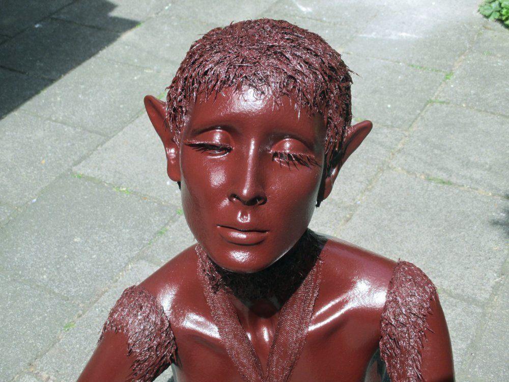 levensgrote Bloed Elf deco, unieke Blood Elf, handmade art, Antiek en Kunst, Ophalen of Verzenden