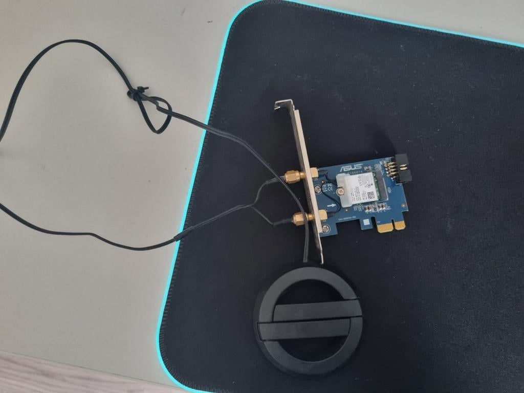 ASUS WiFi Antenne Compleet met PCI-E kaart, Computers en Software, Netwerkkaarten, Ophalen of Verzenden, Gebruikt, Extern, ASUS