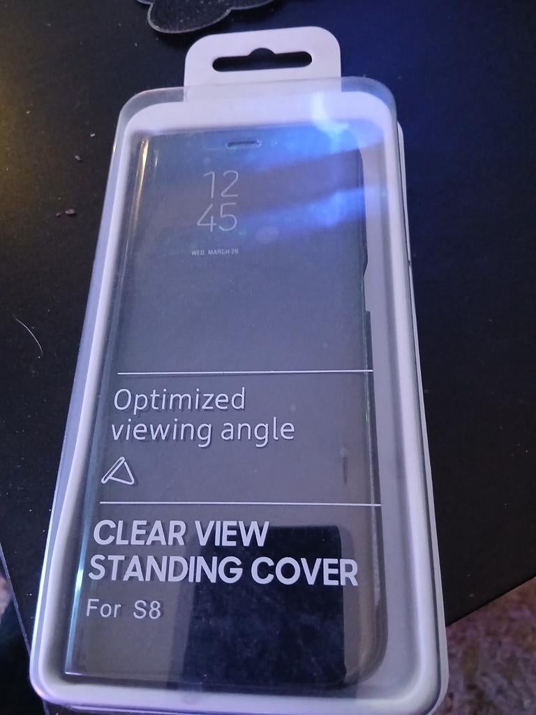 Originele Samsung Clear View Standing Cover voor Galaxy S8, Ophalen of Verzenden, Nieuw, Frontje of Cover
