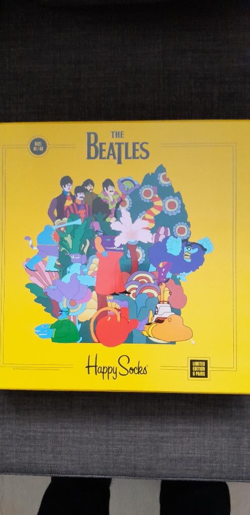 Beatles - Happy socks, Ophalen of Verzenden, Nieuw, Maat 43 t/m 46, Overige kleuren