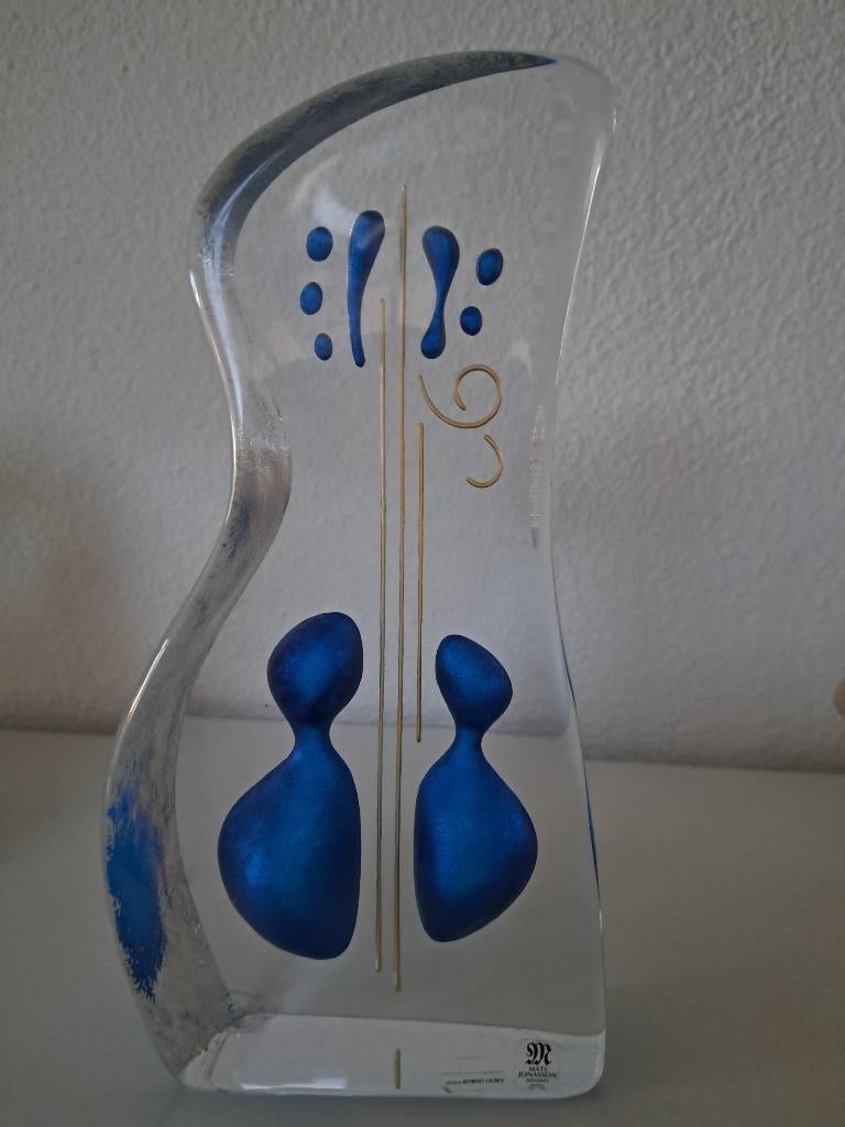 Glassculptuur van Mats Jonasson, Antiek en Kunst, Ophalen