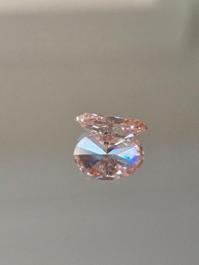 3.00 ct diamond - Fancy Vivid Pink (rare), Sieraden, Tassen en Uiterlijk, Ringen, Nieuw, Ophalen of Verzenden, 17 tot 18, Dame of Heer