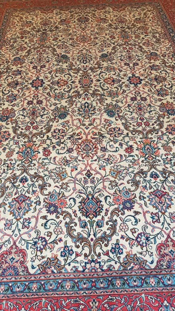 Prachtig Perzisch tapijt, handgeknoopt, klassiek design, 150 tot 200 cm, Klassiek Perzisch, Traditioneel, Oosters, Ophalen of Verzenden