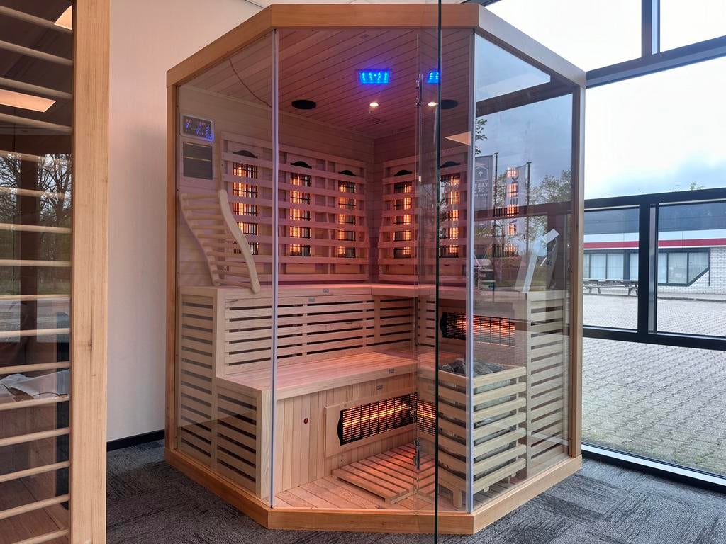 🐣 Mega Deal: Luxe Combi Sauna 4 Persoons | Fins + Infrarood