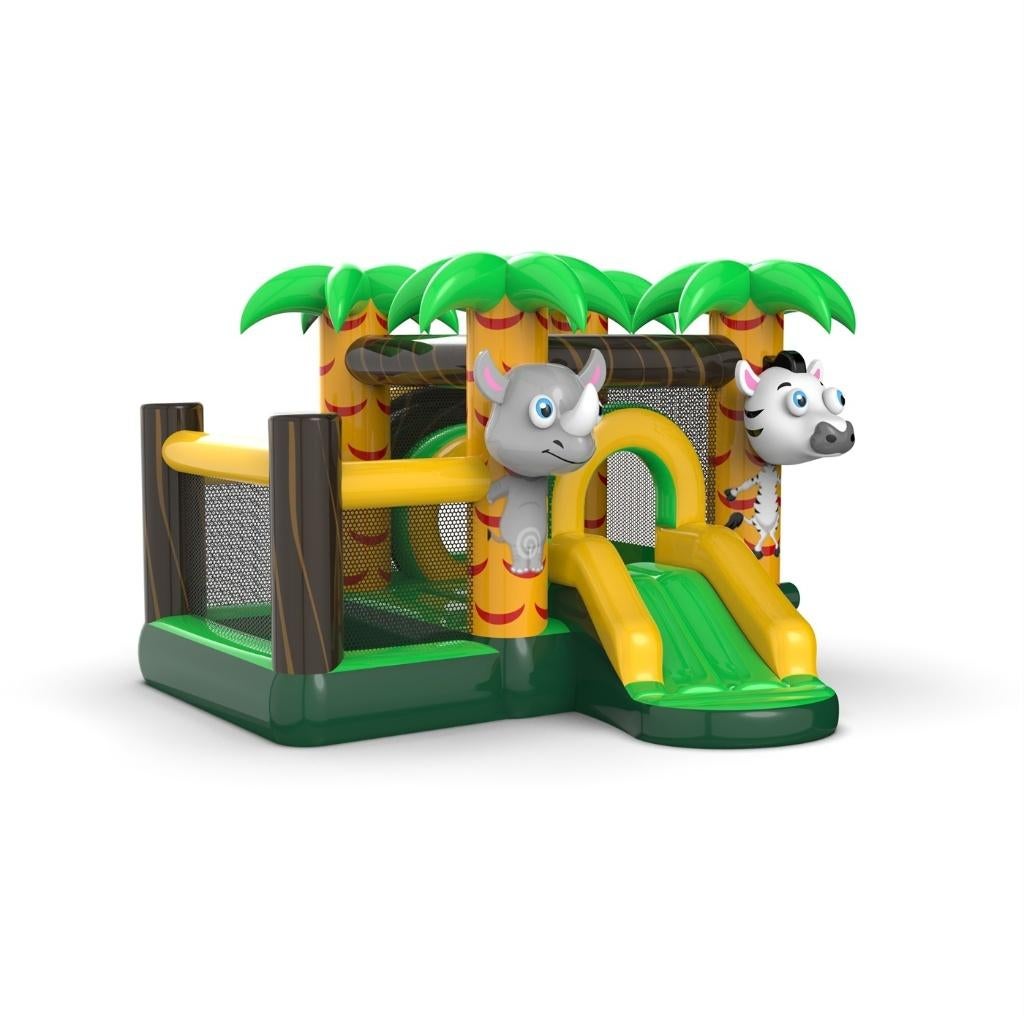 Springkussen Combi Jungle huren in Schiedam – €44,99, Hobby en Vrije tijd, Feestartikelen | Verhuur, Ophalen, Zo goed als nieuw