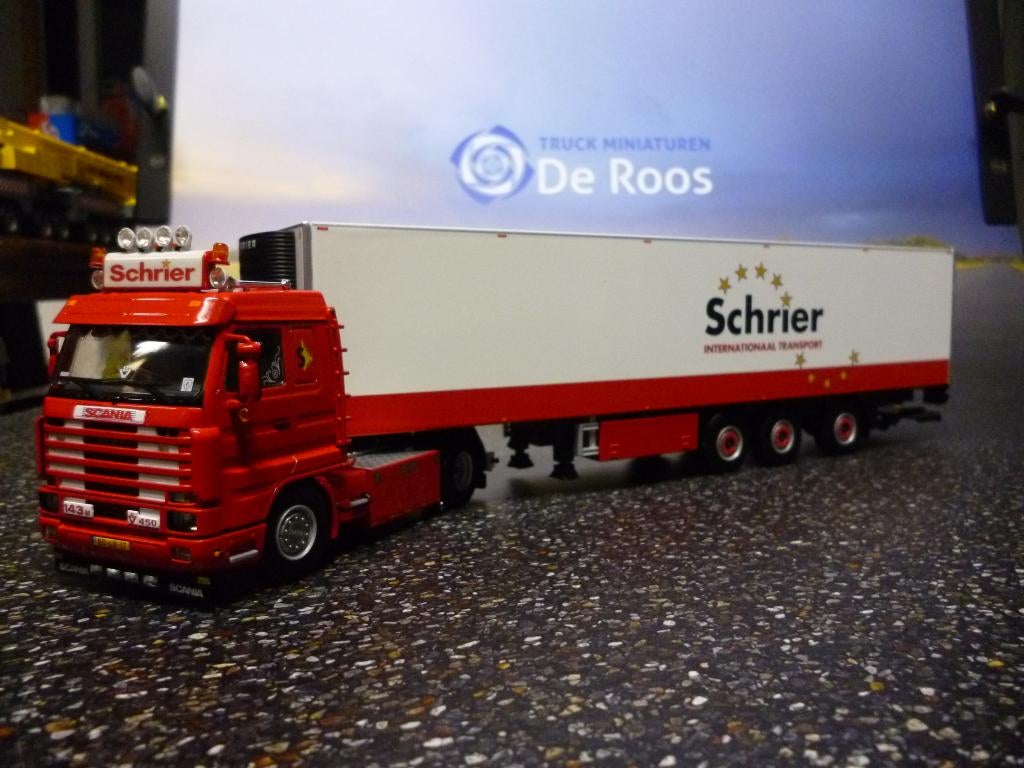 WSI Scania 143 Schrier met certificaat, Ophalen of Verzenden, Nieuw, Bus of Vrachtwagen, Wsi