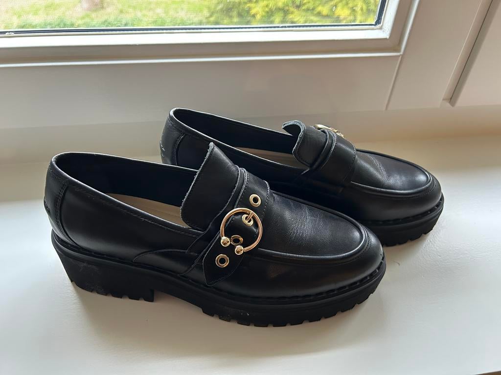 Nubikk loafers maat 41 zwart dames, Ophalen of Verzenden, Zo goed als nieuw, Zwart, Instappers
