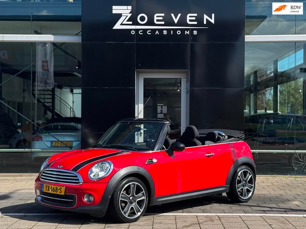 Mini Mini Cabrio 1.6 Cooper Chili, Auto's, Euro 5, Gebruikt, Zwart, Cabriolet