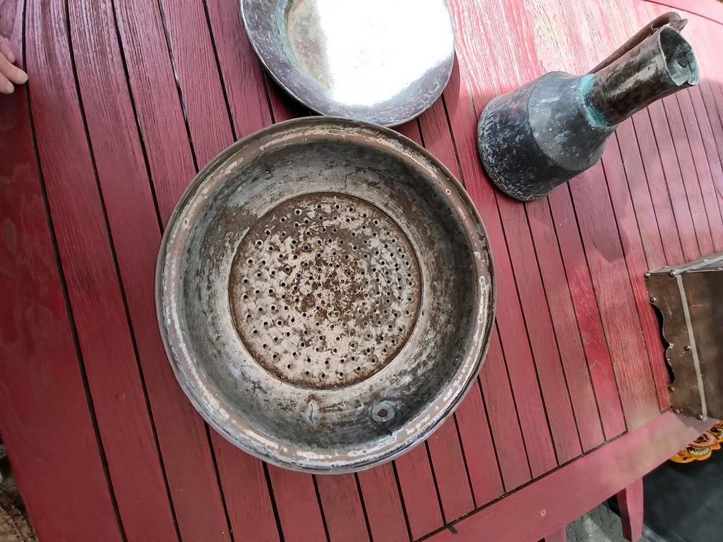 Antieke Midden Oosten schaal/vergiet, Antiek en Kunst, Ophalen of Verzenden